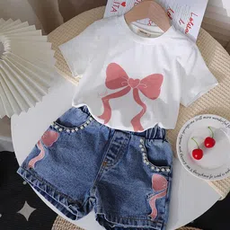 INCLUD Girls Printed T-shirt with Shorts-picture-19