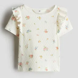H&M Flounce-Trimmed Cotton Top-picture-30