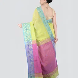 PinkLoom Ethnic Motifs Woven Design Saree image 4