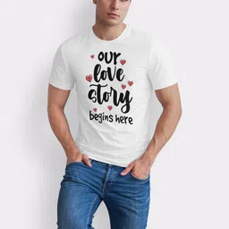 Seekbuylove Men Typography Printed Bio Finish T-shirt image 5