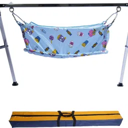 baby corp Portable Strong Durable Folding Baby Swing Jhula Ghodiyu w/Free Premium Hammock-picture-25