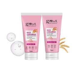 Globus naturals Set Of 2 Rice Ceramide Face Wash -75g & Peel Off Mask-75g-picture-23