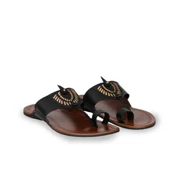 Mojutti Men Ethnic Leather Comfort Sandals-picture-21