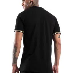 WROGN Men Solid Polo Collar Cotton T-Shirt image 5