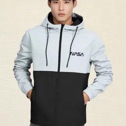 TAZO Men NASA Logo Colourblocked Windcheater Jacket-picture-13