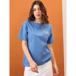 Mast & Harbour Women Printed Relaxed Fit T-shirt-picture-10