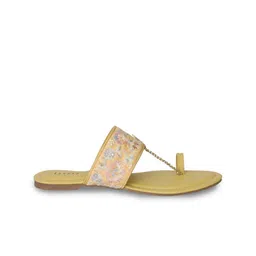 Lascia Women Embroidered One Toe Flats image 4