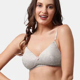 BEWILD Women Self Design Full Coverage Non-Wired Lightly Padded T-shirt Bra image 2