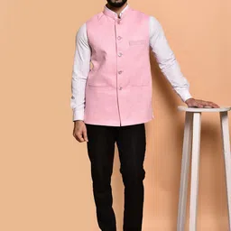 PRINTINDIA Men Mandarin Collar Nehru Jacket image 2