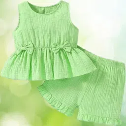 UPTREND VESTURE Girls Green Polyester Dresses-picture-33