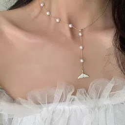 Arzonai Gold-Toned Stainless Steel Necklace-picture-33