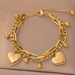 Jewels Galaxy Gold-Plated Charm Bracelet-picture-13