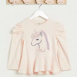 Juniors by Babyshop Print Puff Sleeve Cotton Top-picture-12