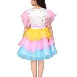 Sangria Girls Unicorn Printed Frock image 4