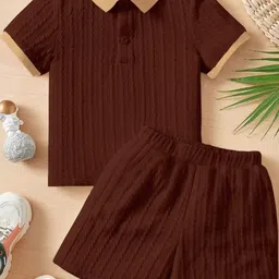 ALANTA Kids-Unisex Brown Clothing Set-picture-49