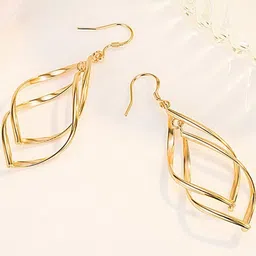 AKISON JEWELS Leaf Shaped Studs Earrings image 1