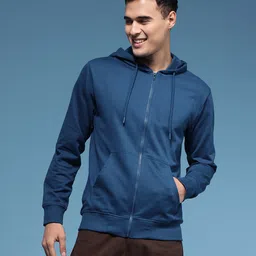 HERE&NOW Graphic Printed Pure Cotton Hooded Sweatshirt image 4