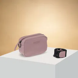 Forever Glam by Pantaloons PU Structured Sling Bag with Bow Detail image 1