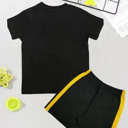 BILLYBALL Unisex Kids Colourblocked T-shirt with Shorts image 3