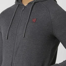 Van Heusen Men Cotton Hooded Front-Open Sweatshirt image 5