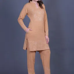 MONTREX Women Ethnic Motifs Printed Regular Kurta with Trousers image 2