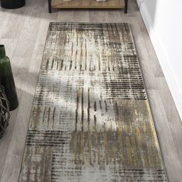 OBSESSIONS Brown Printed Rectangular Bedside Runners-image-41