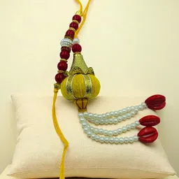 GADINFASHION Artificial Beaded Bhaiya Bhabhi Thread Rakhi-picture-14