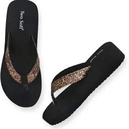 two soft Combo Pack Of 2 Stylish Casual Light & Soft Comfortable Daily Wear Women Slippers image 3