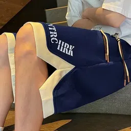 StyleCast x Revolte Men Typography Printed Mid-Rise Loose Fit Shorts image 5