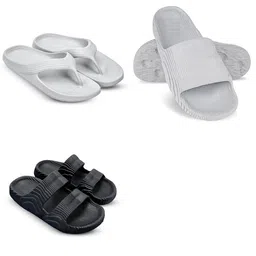 Feel alive Men Set of 3 Lightweight Flip Flops-picture-25