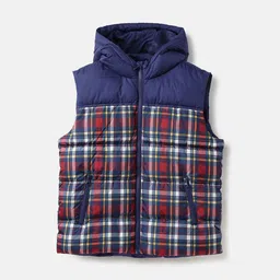 United Colors of Benetton Boys Geometric Checked Open Front Jacket-picture-17