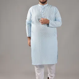 SOJANYA PLUS Men Bandhani Printed Regular Kurta with Churidar-picture-26
