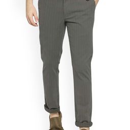 Basics Men Striped Comfort Trousers-picture-8