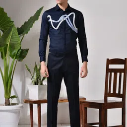 ABKASA Men Classic Slim Fit Opaque Printed Casual Shirt image 3