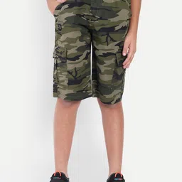 PUPPET-NX Boys Camouflage Printed Cargo Shorts-picture-26