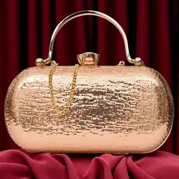 FOR THE BEAUTIFUL YOU Women Embellished Box Glossy Clutch-picture-16