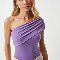 Happiness istanbul One Shoulder Flutter Sleeve Top-picture-22