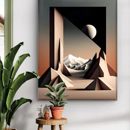 Myntra Elegant Homes Brown Canvas Other Wall Paintings image 5