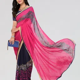Moda Rapido Floral Printed Saree image 3