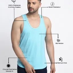 Friskers Pack Of 2 Cotton Basic Vests 10525C-03-20 image 5