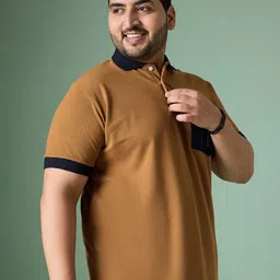 bigbanana Men Plus Size Polo Collar Anti Odour Pockets T-shirt image 4