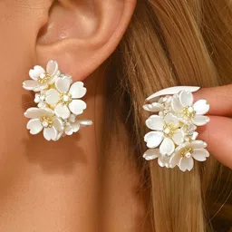 SZN Floral Hoop Earrings image 3