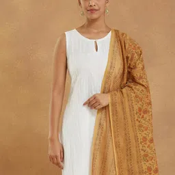 Fabindia Printed Cotton Silk Dupatta image 5