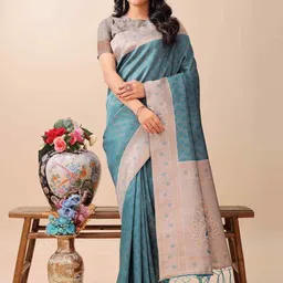 HERE&NOW Zari Art Silk Saree-picture-40