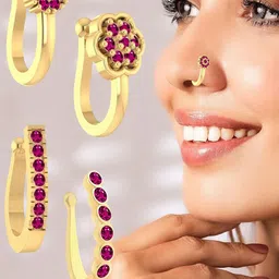 VAMA Cubic Zirconia Stud Nosepin-picture-31