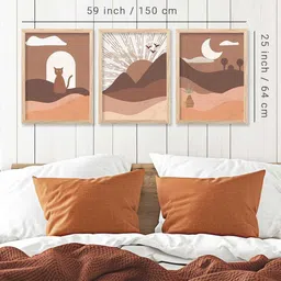 walllane Modern Wall Art With Frame Home Decor Wall Painting For Living Room Office Bedroom image 5