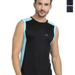 FTX Men Pack of 3 Dri-FIT Colourblocked Round Neck T-shirts-picture-27