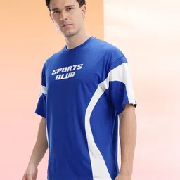 HRX by Hrithik Roshan Typography Print Drop-Shoulder Sleeves Relaxed T-shirt image 3