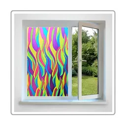 INDIAN ROYALS Purple & Yellow Decorative Printed Self-Adhesive & Durable Window Stickers-picture-29