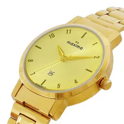 maxima Women Embellished Dial & Stainless Steel Straps Analogue Watch 69484CMLY image 2